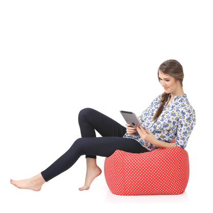 Square - Ottoman Printed Bean Bag With Fillers - Large