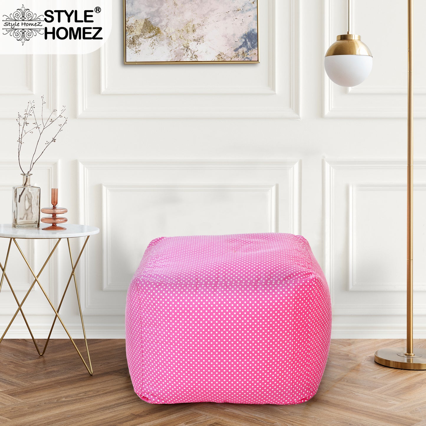 Square - Ottoman Printed Bean Bag With Fillers - Large