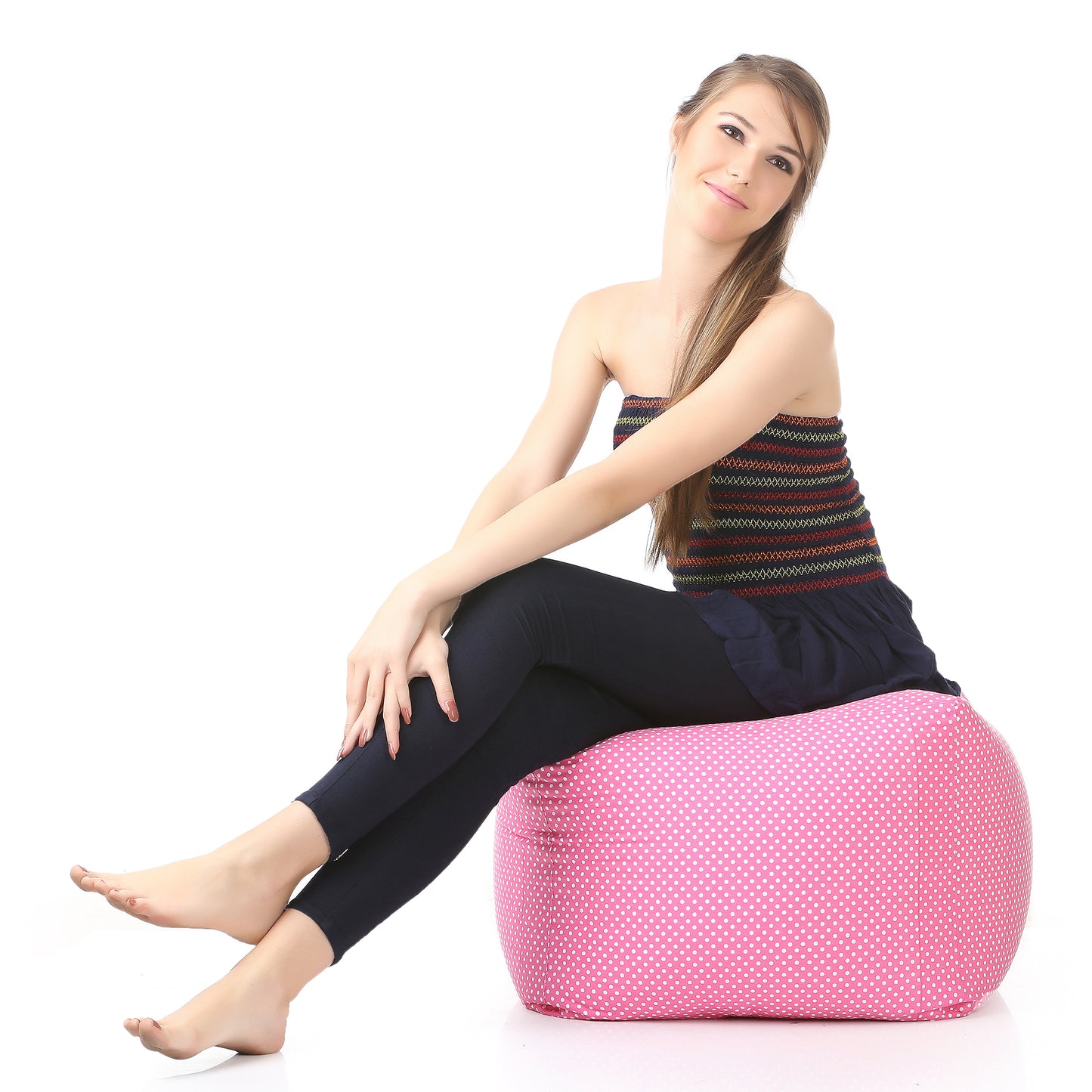 Square - Ottoman Printed Bean Bag With Fillers - Large