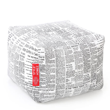 Square - Ottoman Printed Bean Bag With Fillers - Large
