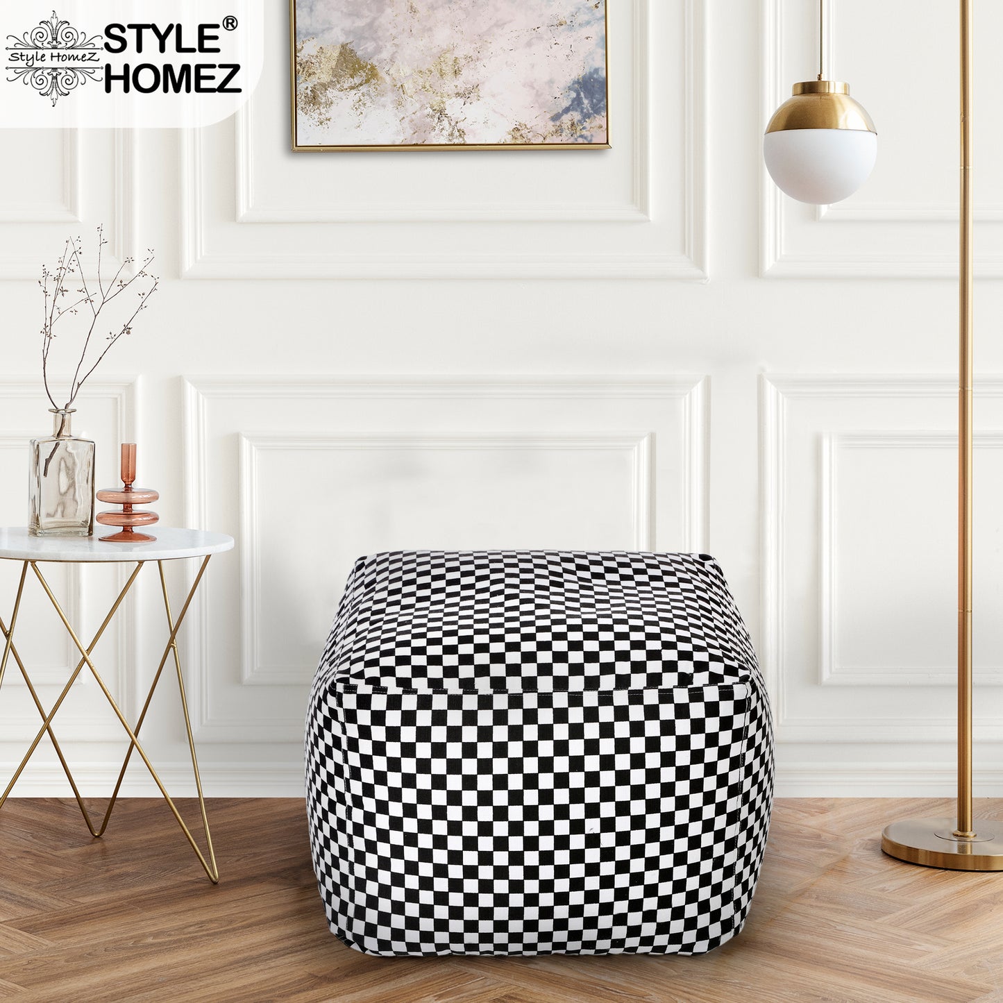 Square - Ottoman Printed Bean Bag With Fillers - Large