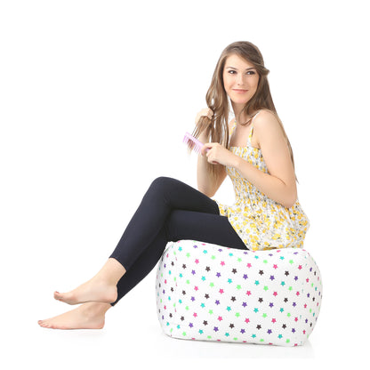 Square - Ottoman Printed Bean Bag With Fillers - Large