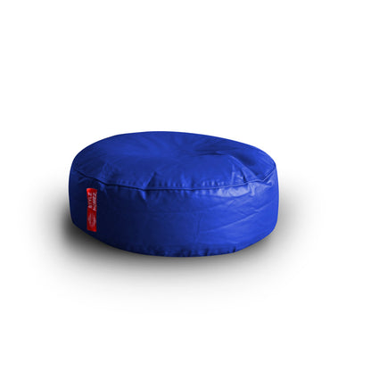 XL Round Floor Cushion With Beans - Blue