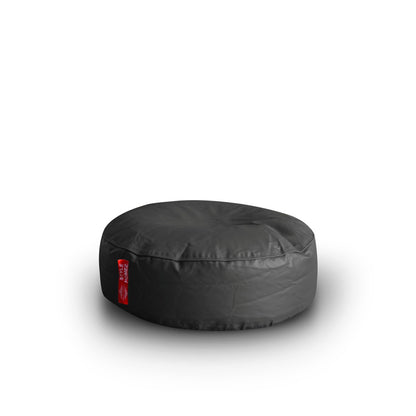 XL Round Floor Cushion With Beans - Grey
