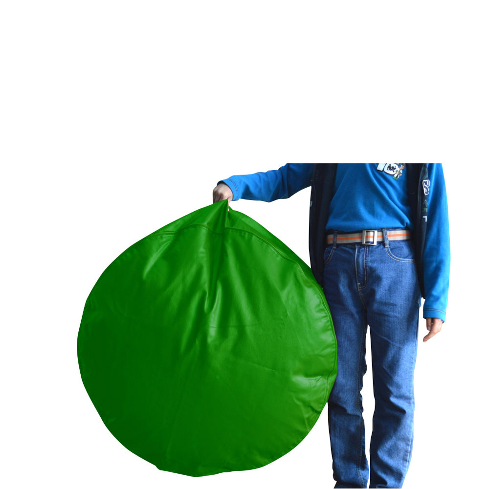 XL Round Floor Cushion With Beans - Green