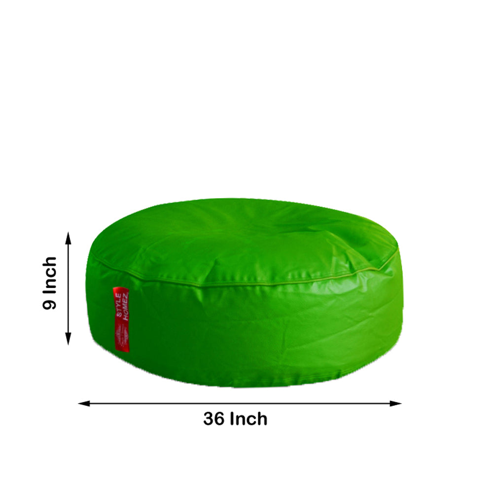XL Round Floor Cushion With Beans - Green