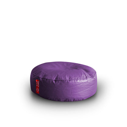 XL Round Floor Cushion With Beans - Purple