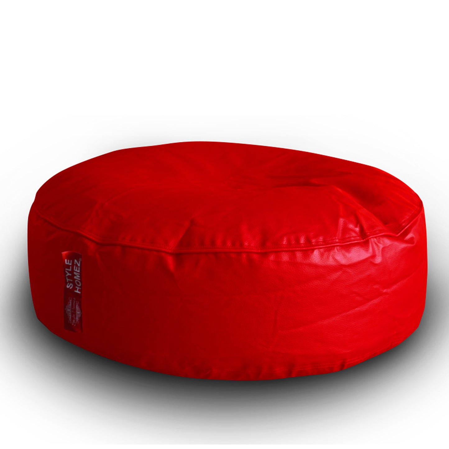 XL Round Floor Cushion With Beans - Red