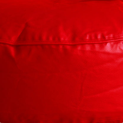 XL Round Floor Cushion With Beans - Red