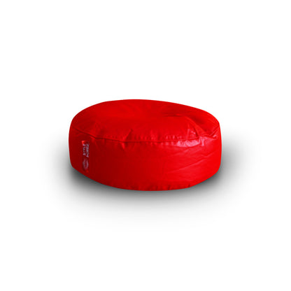 XL Round Floor Cushion With Beans - Red