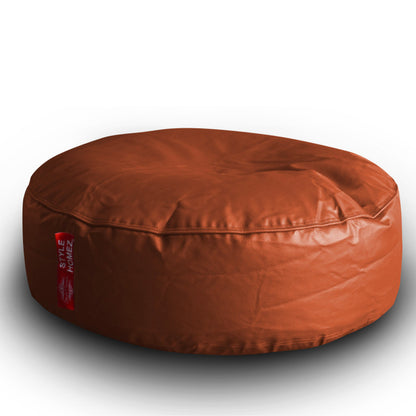XL Round Floor Cushion With Beans - Tan
