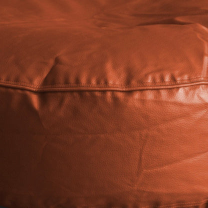 XL Round Floor Cushion With Beans - Tan