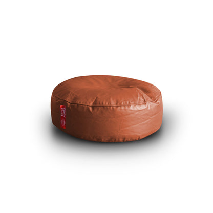 XL Round Floor Cushion With Beans - Tan