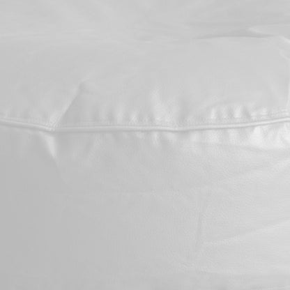 XL Round Floor Cushion With Beans - White