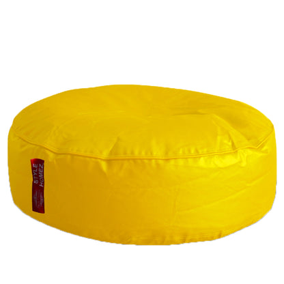XL Round Floor Cushion With Beans - Yellow