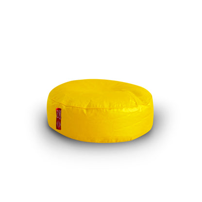 XL Round Floor Cushion With Beans - Yellow