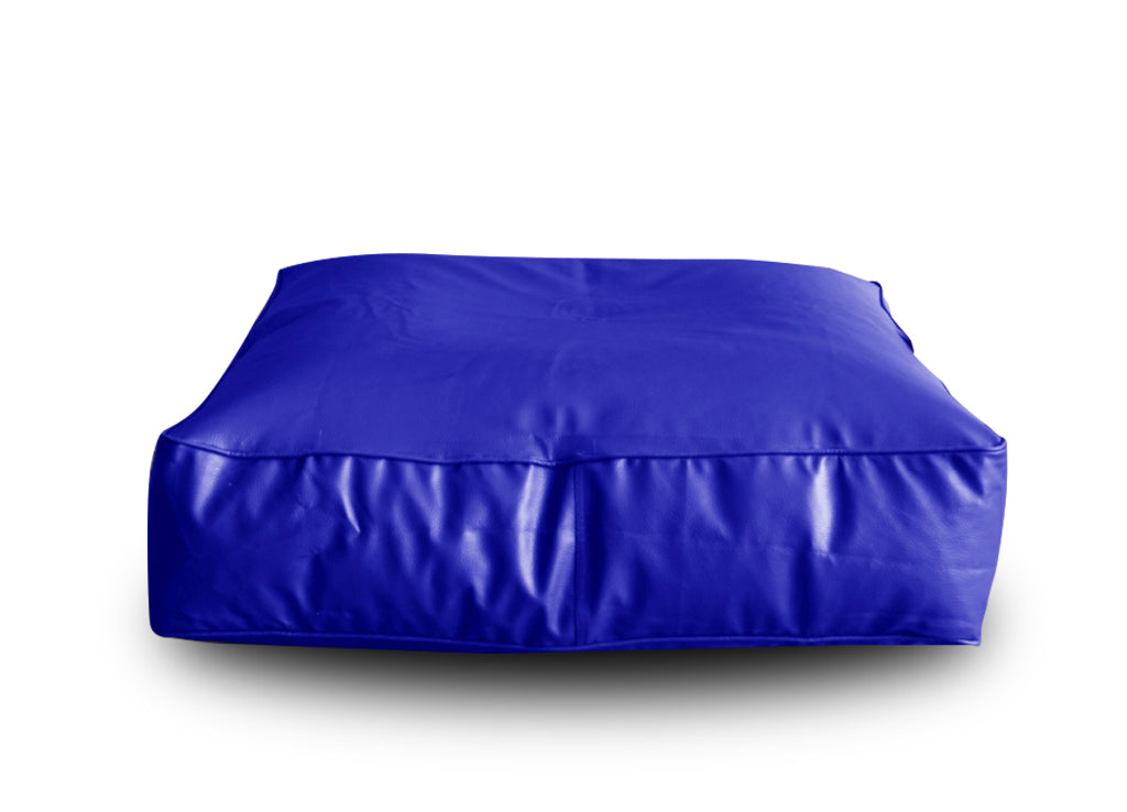 XL Floor Cushion With Beans - Square - Blue