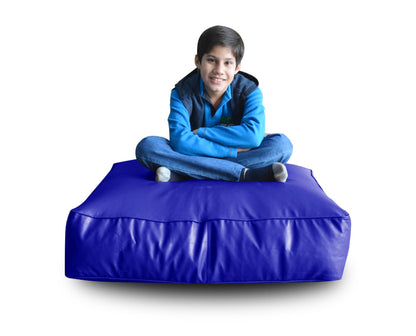 XL Floor Cushion With Beans - Square - Blue