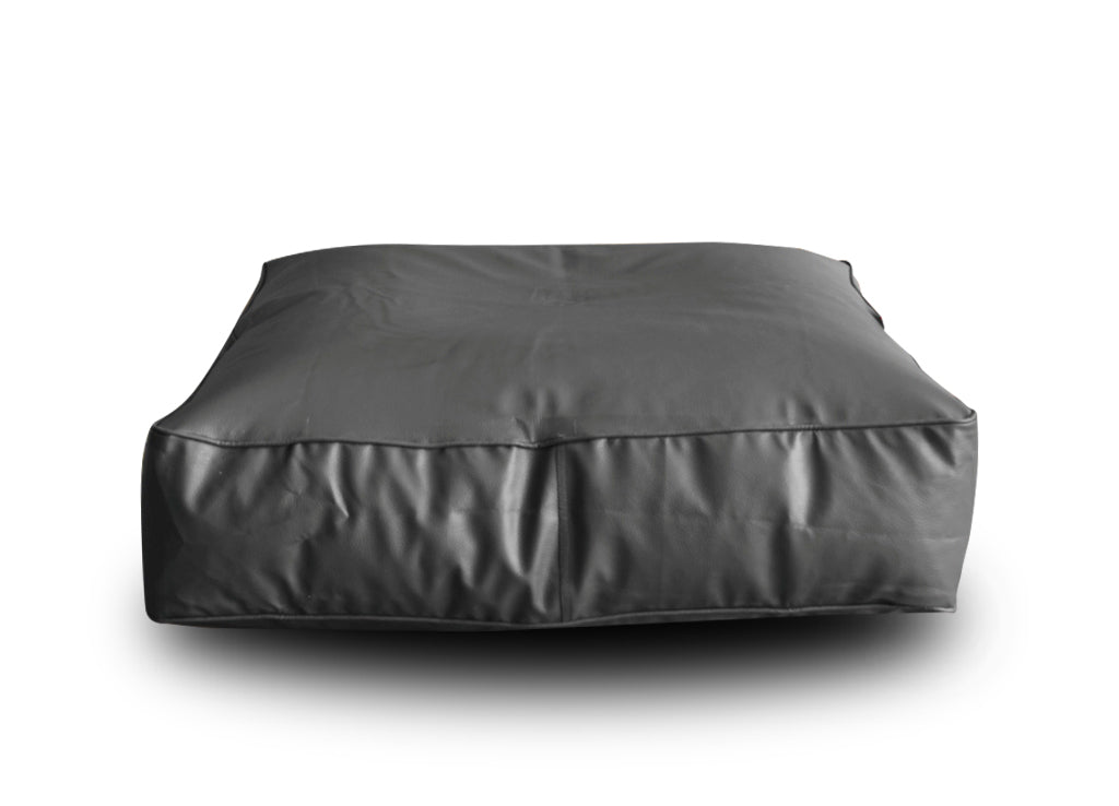 XL Floor Cushion With Beans - Square - Grey