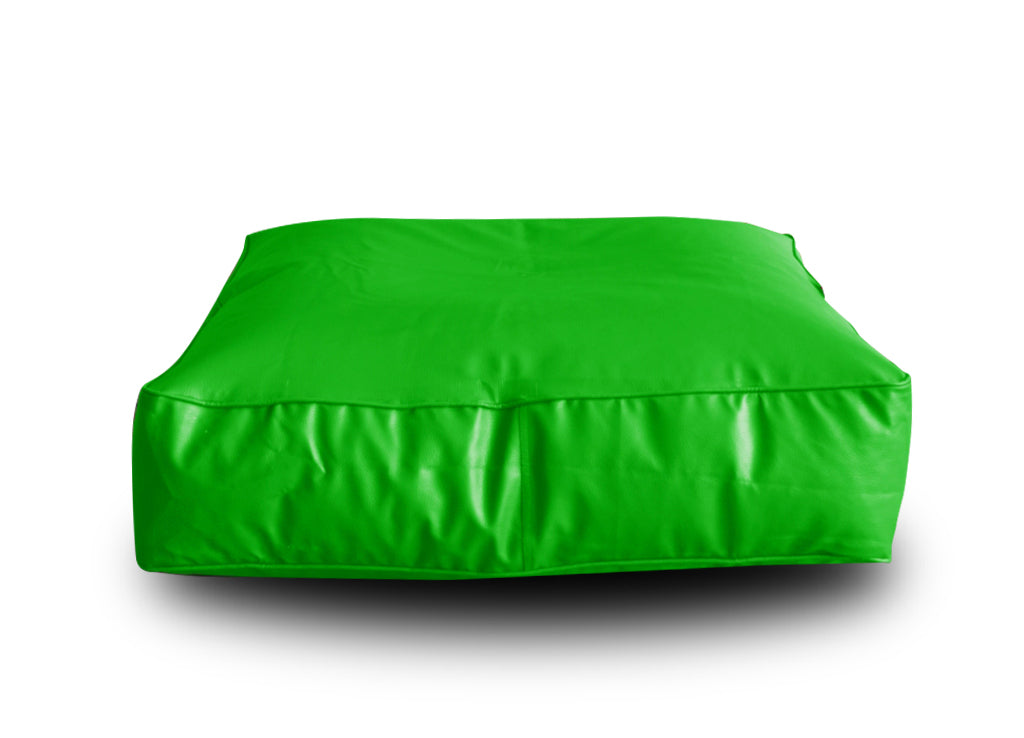 XL Floor Cushion With Beans - Square - Green