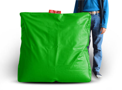 XL Floor Cushion With Beans - Square - Green