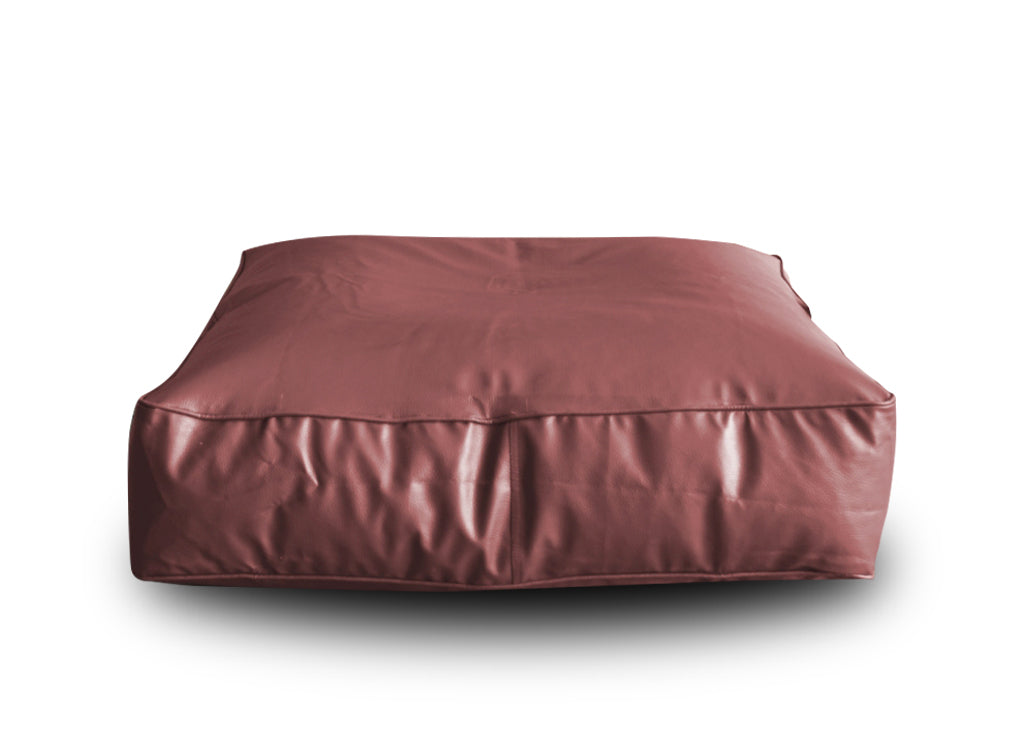 XL Floor Cushion With Beans - Square - Maroon