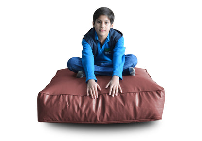 XL Floor Cushion With Beans - Square - Maroon