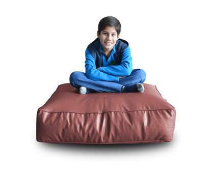 XL Floor Cushion With Beans - Square - Maroon