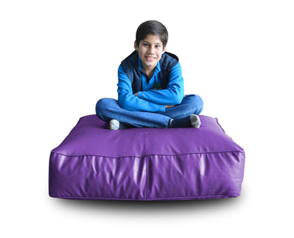 XL Floor Cushion With Beans - Square - Purple