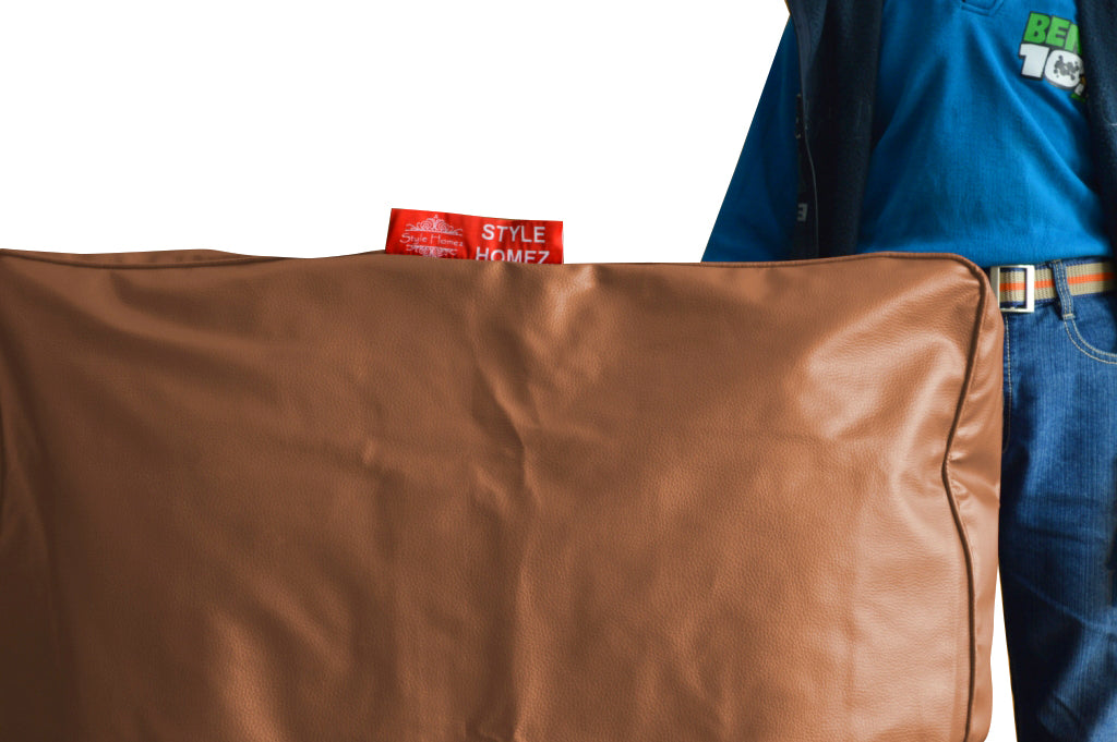 XL Floor Cushion With Beans - Square - Tan