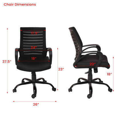 Classic - Ergonomic Chair for Work from Home & Office - Black